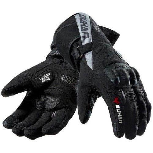 Gants Chauffants Moto Gris