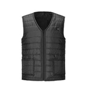 Gilet Chauffant Noir Col V Améliorée