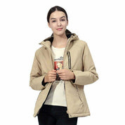 Blouson Chauffant Femme Beige