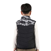 Veste Chauffante Enfant Camouflage Militaire Gris